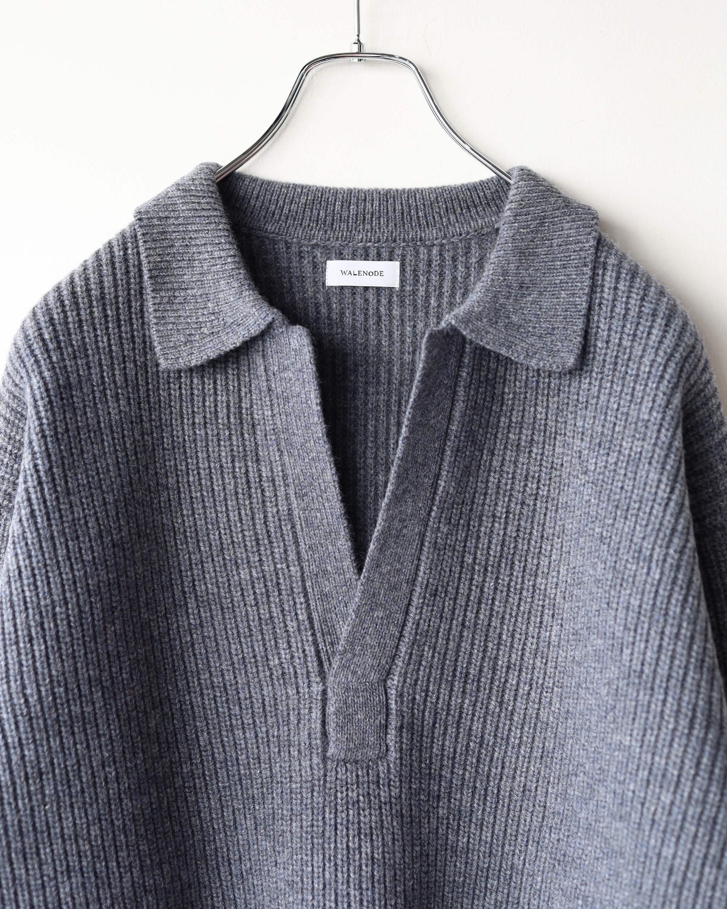 18.5 Micron wool Skipper knit wear "Grey"