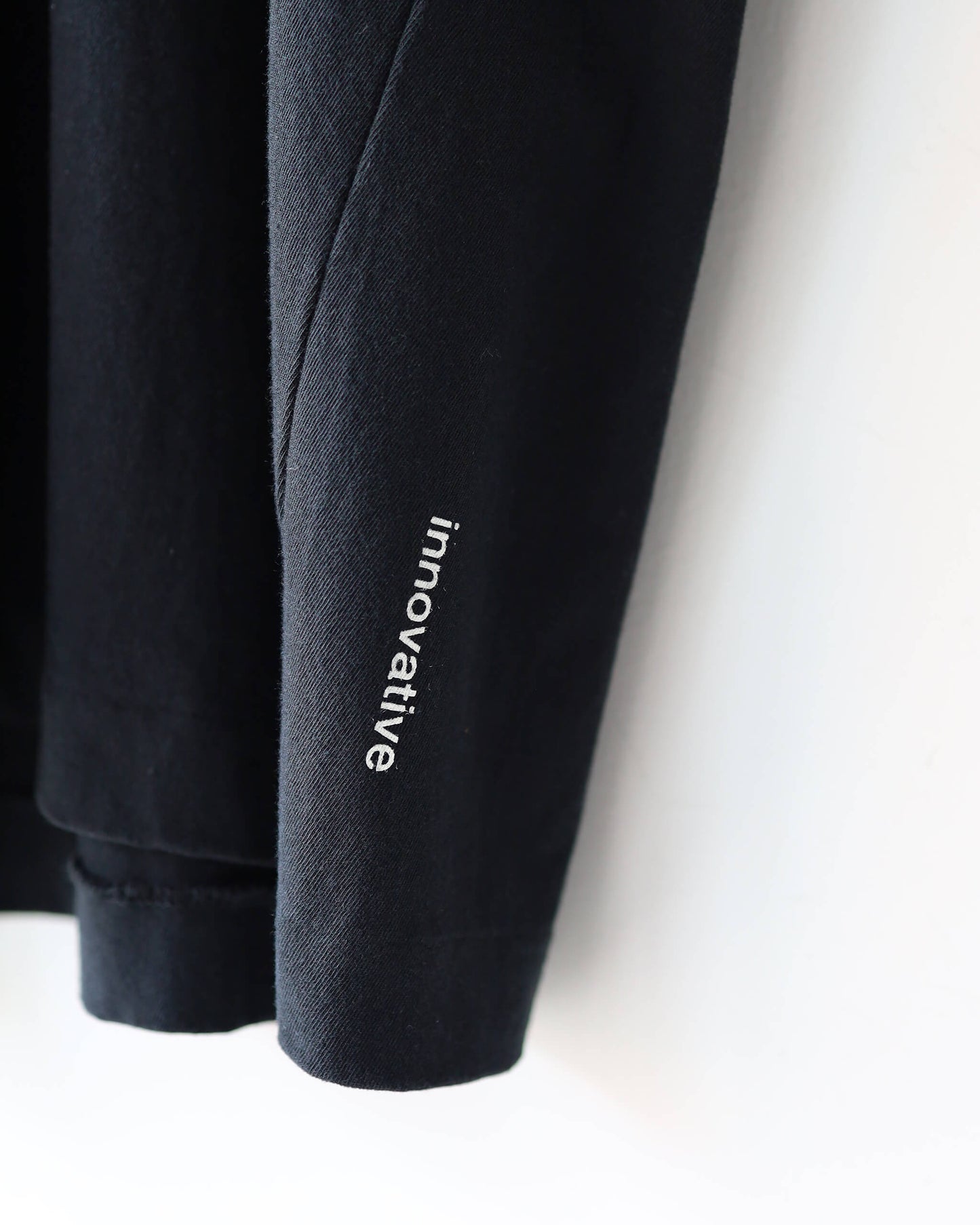 DRY COTTON JERSEY / CREW NECK T-SHIRT "BLACK"