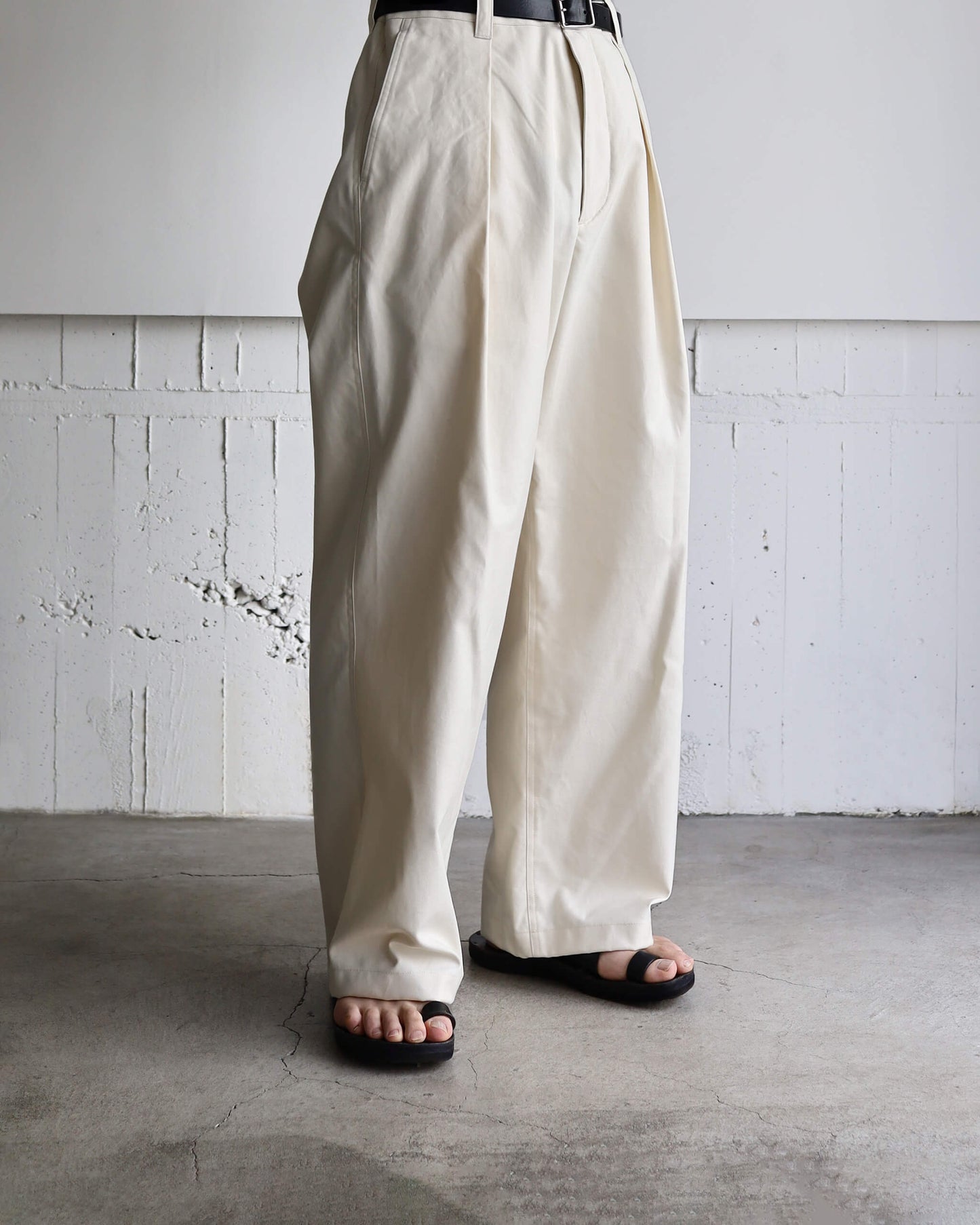 German dack - Overlap pants "Ivory"