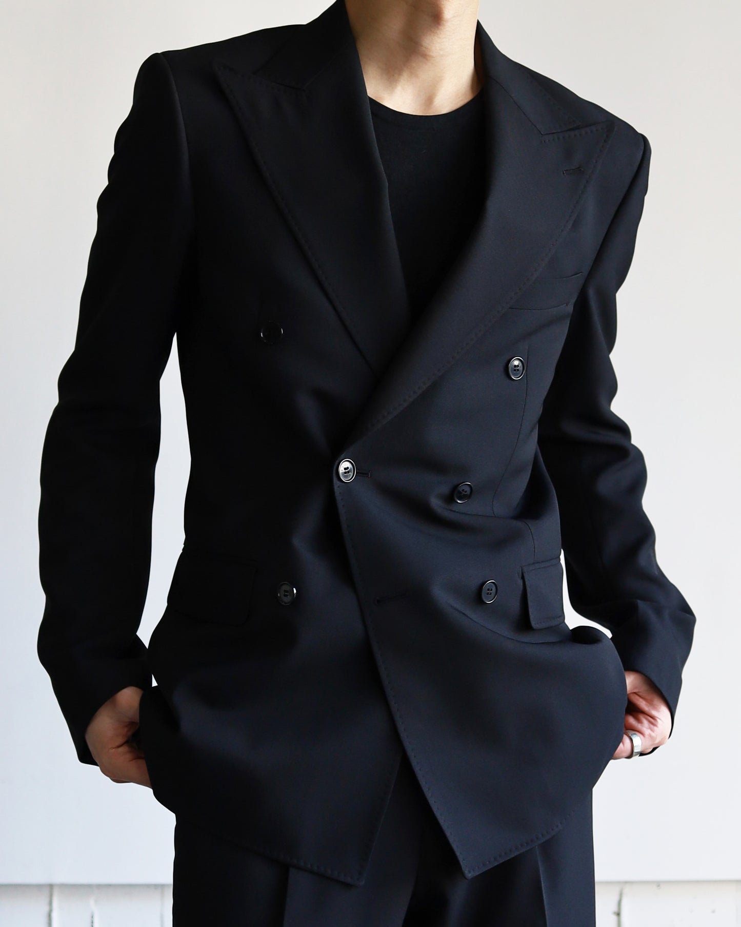 DOUBLE TAILORED JACKET "BLACK"