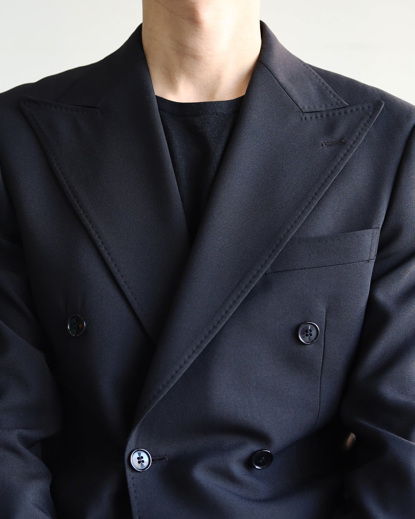 DOUBLE TAILORED JACKET "BLACK"