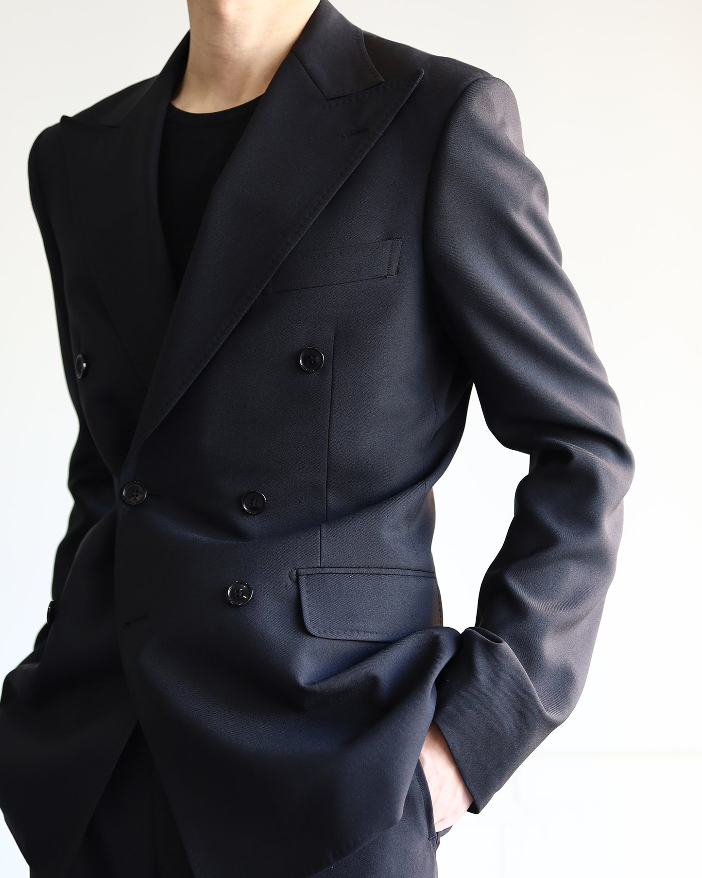 DOUBLE TAILORED JACKET "BLACK"