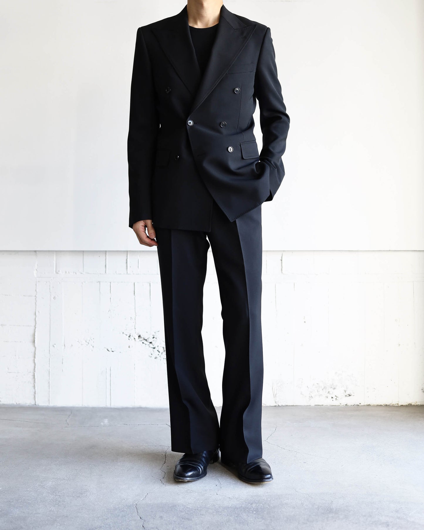 DOUBLE TAILORED JACKET "BLACK"
