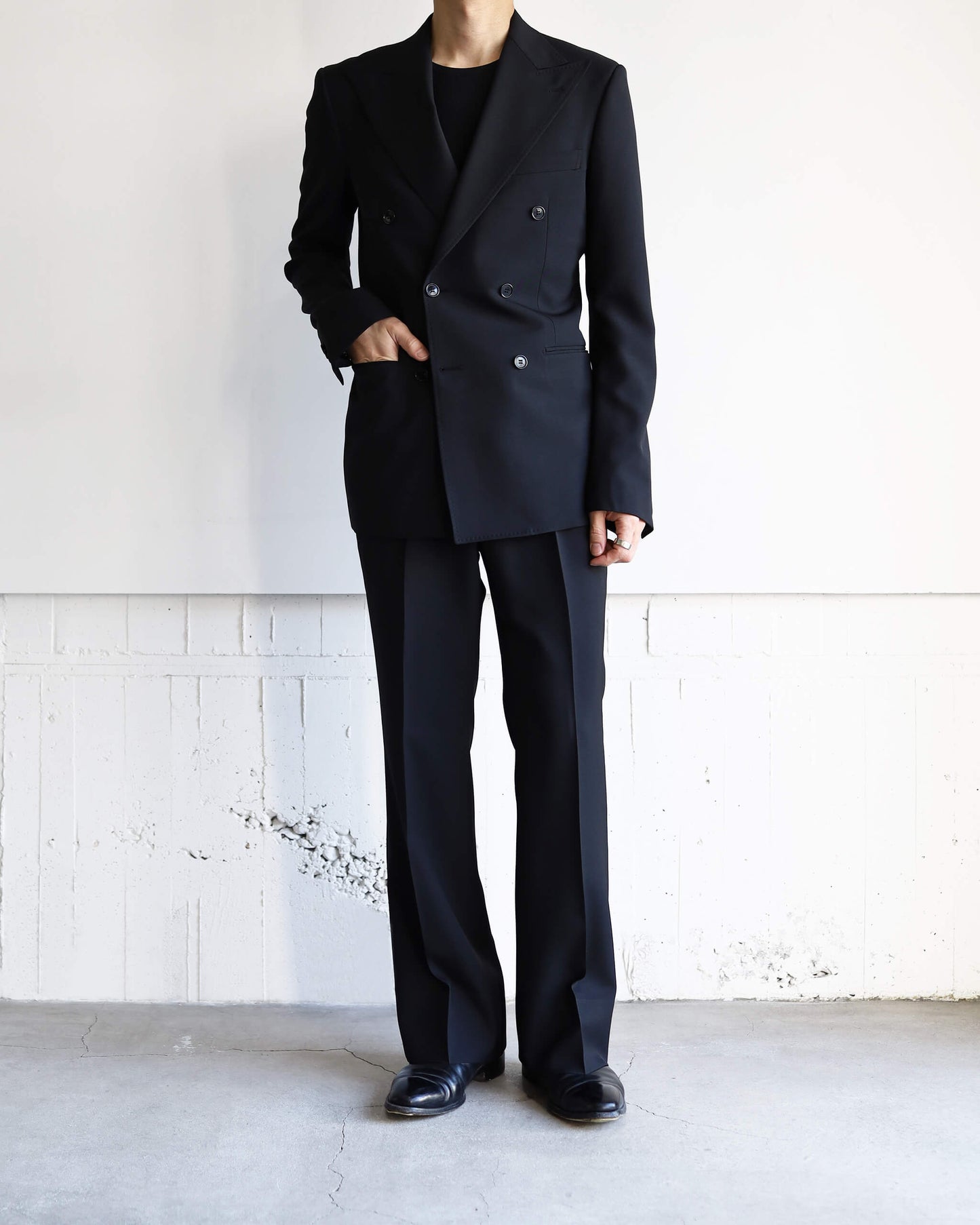 DOUBLE TAILORED JACKET "BLACK"