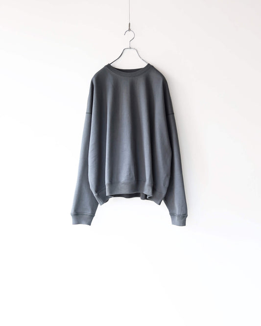 HUGE SWEAT SHORT ORGANIC COTTON HEAVY FLEECE "FOREST GRAY"