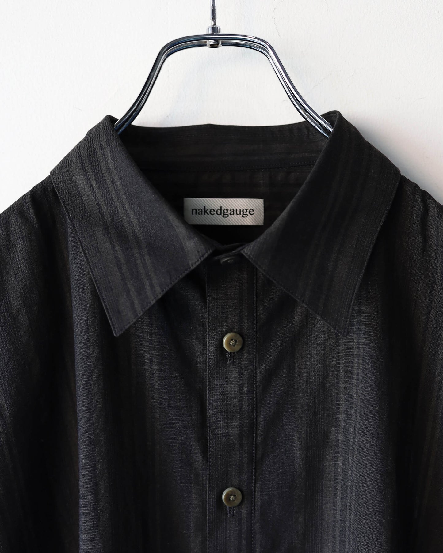 MADRAS STRIPE SHIRTS LS "BLACK STRIPE"