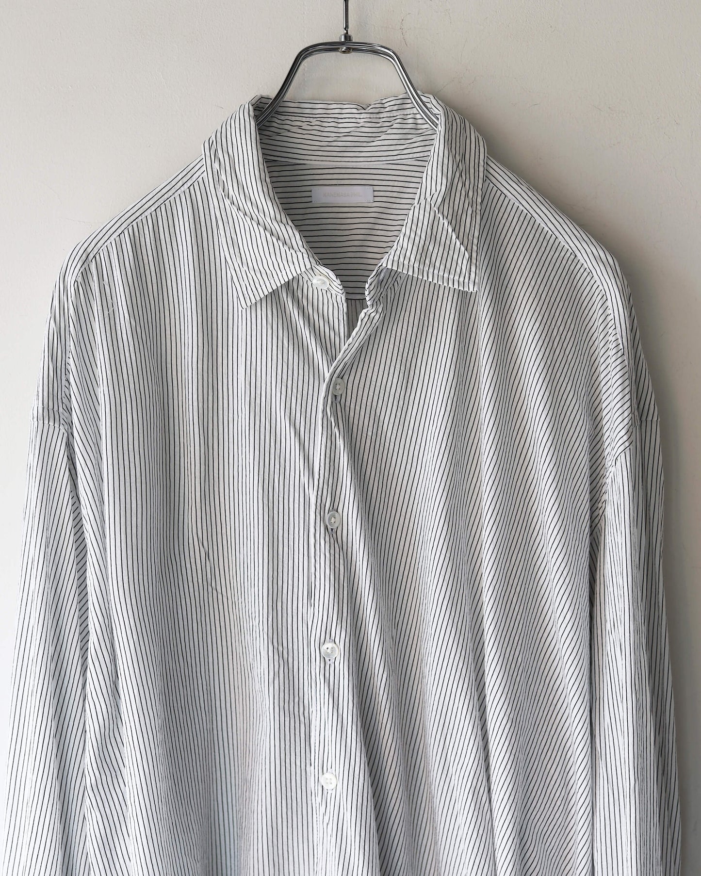 46G Artisan Shirt "WHITE BLACK DYE"