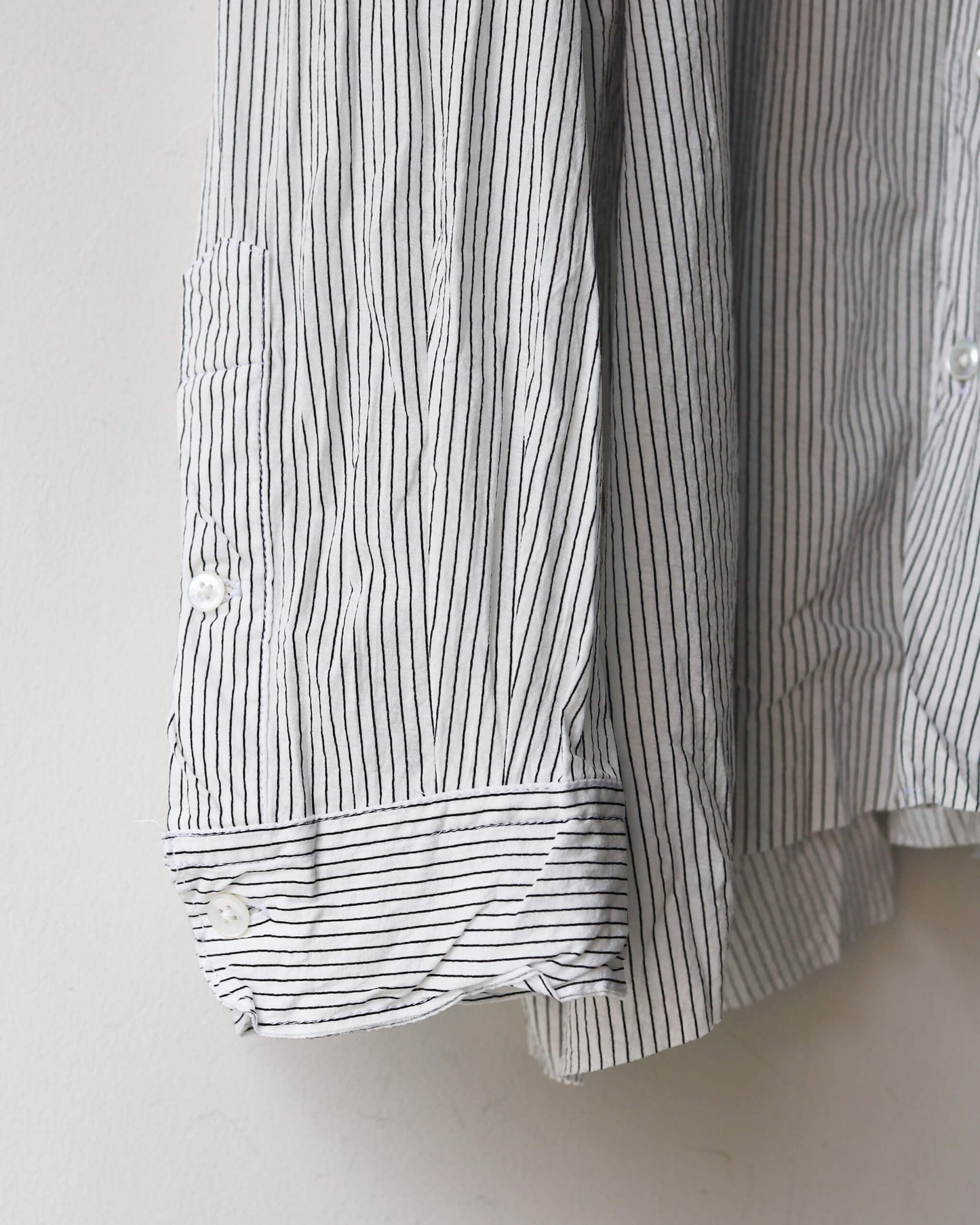 46G Artisan Shirt "WHITE BLACK DYE"
