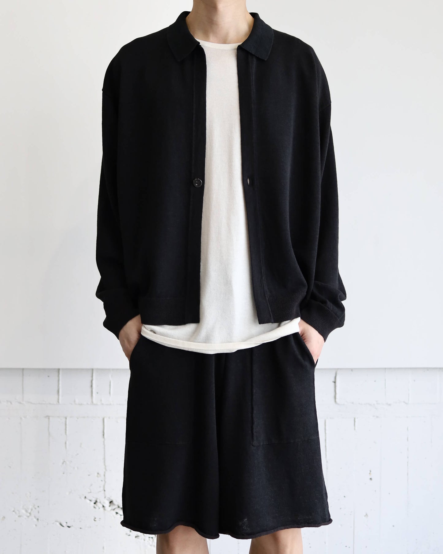 [Exclusive] knit shirt cardigan "kuriiro"