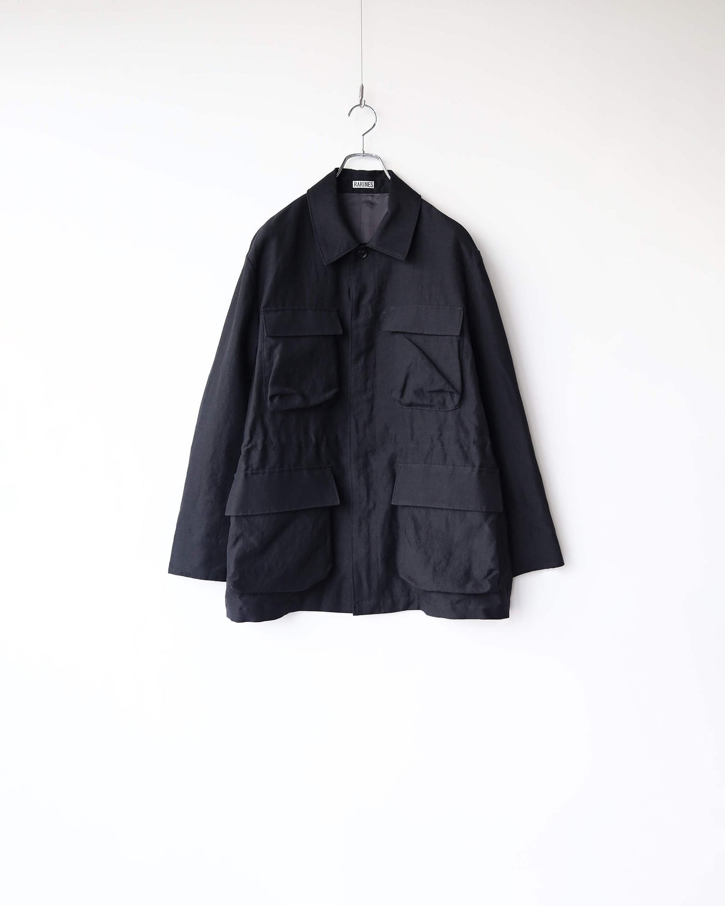 Wool linen washer - Blind "Sumi-kuro"