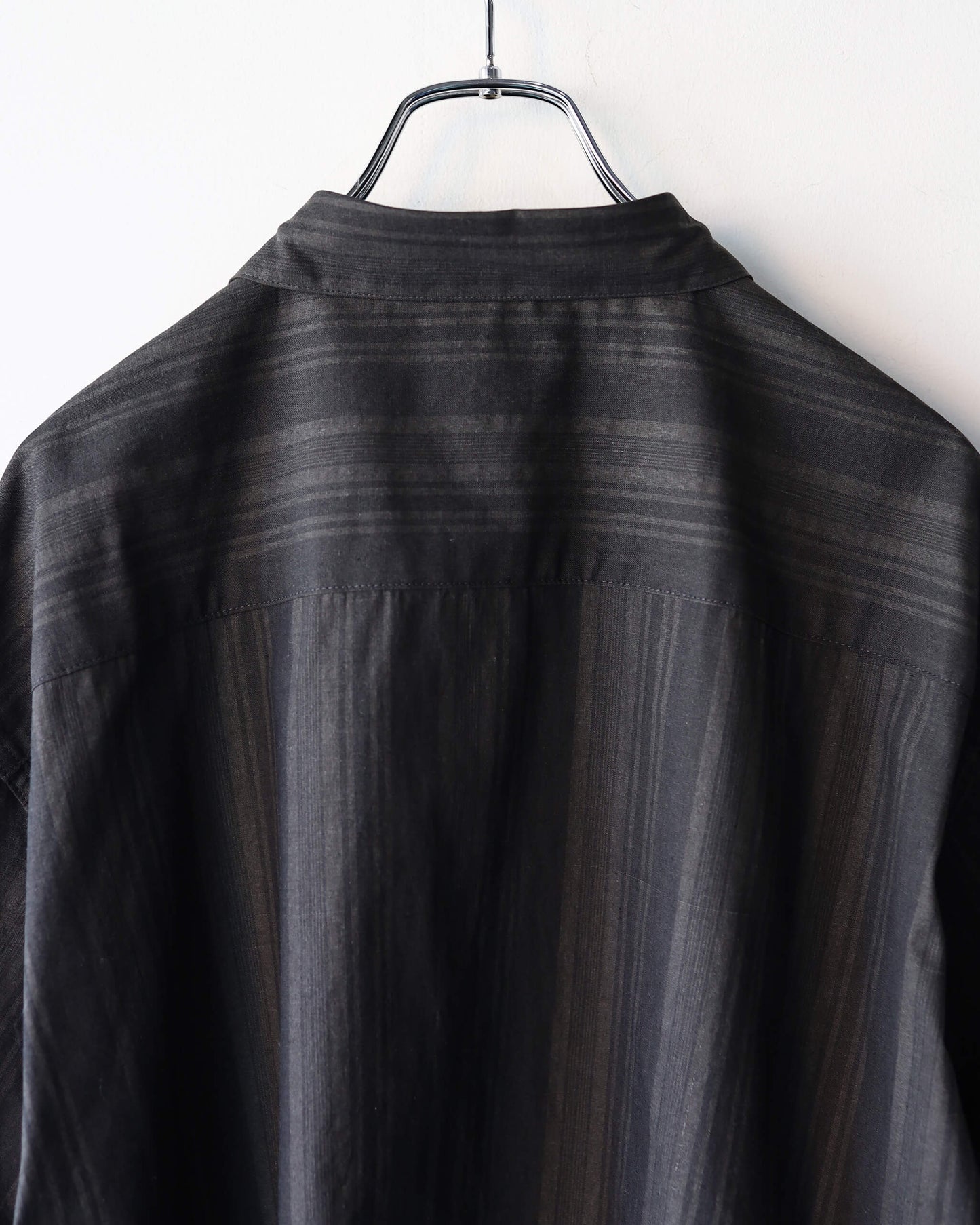 MADRAS STRIPE SHIRTS LS "BLACK STRIPE"