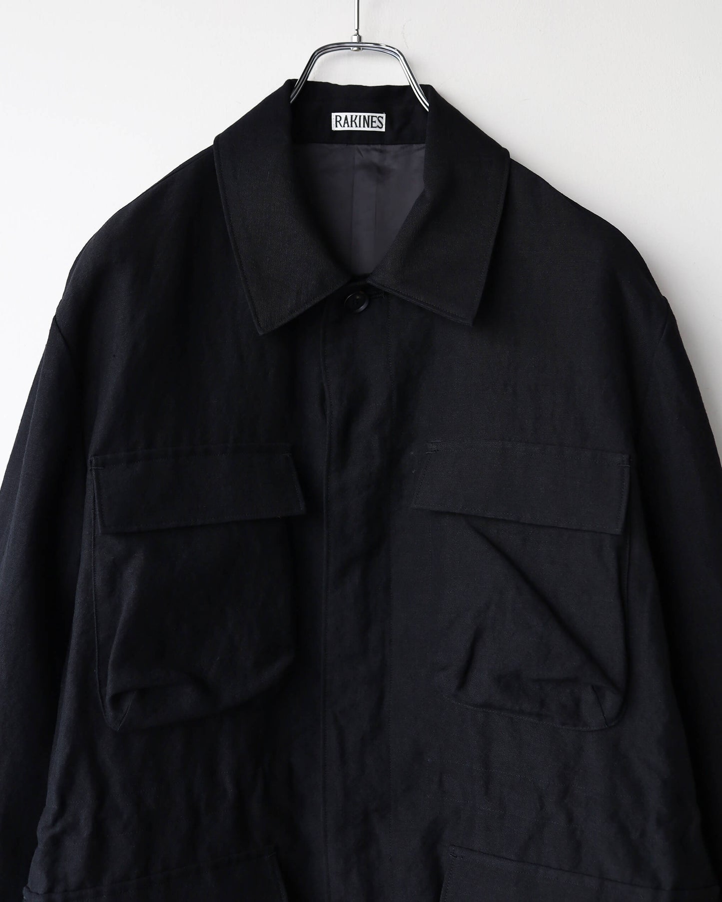 Wool linen washer - Blind "Sumi-kuro"