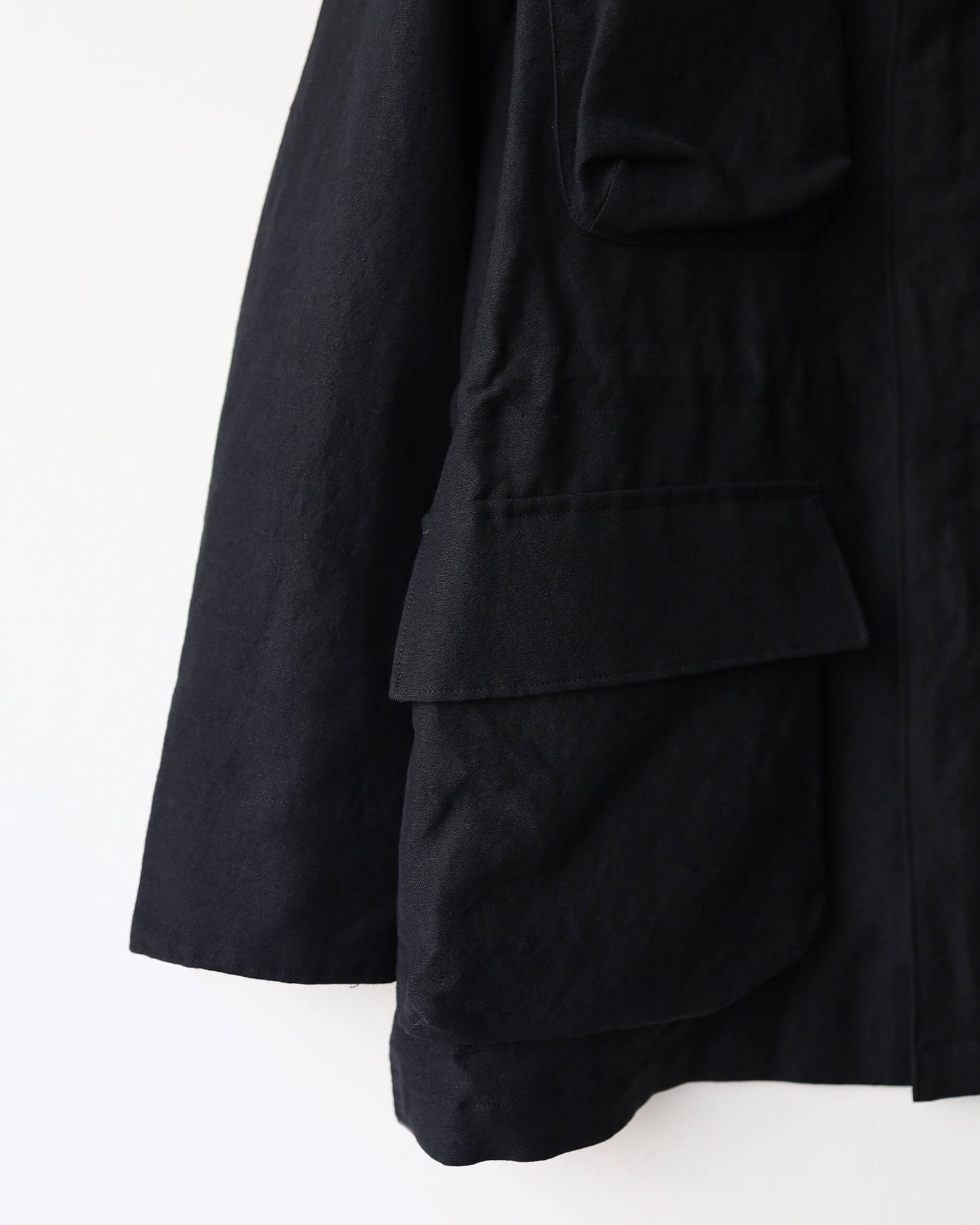 Wool linen washer - Blind "Sumi-kuro"