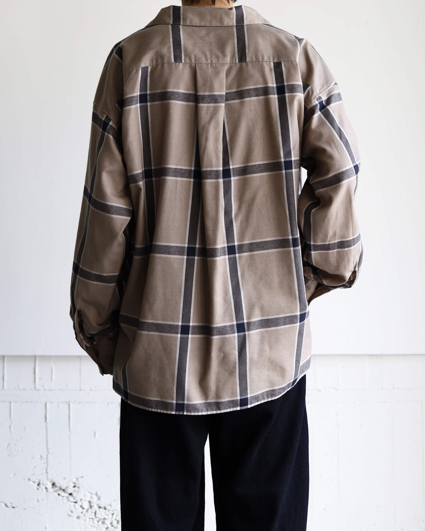 CHECK SHIRT "BEIGE"