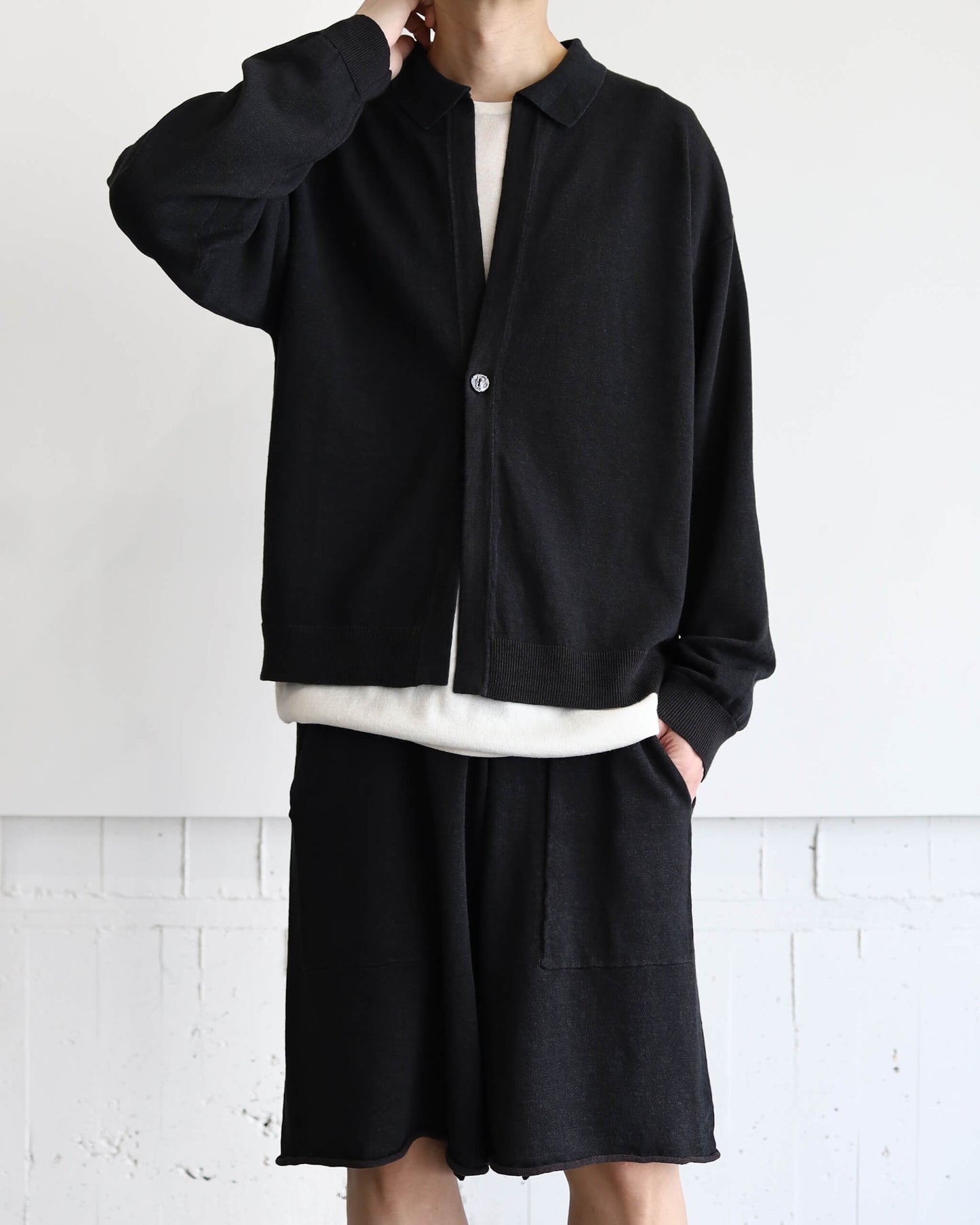 [Exclusive] knit shirt cardigan "kuriiro"