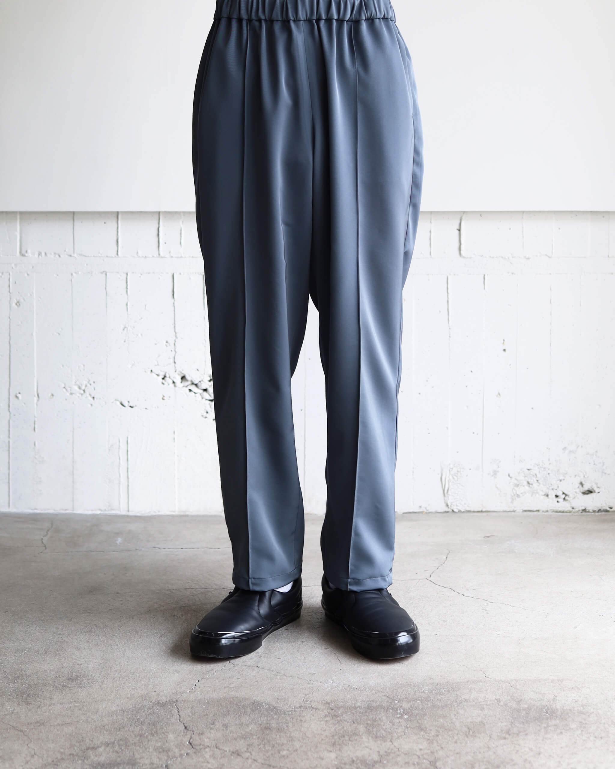 パンツ MEER. RIB HEM VELVET PT MEER. メーア RIB HEM VELVET PANTS BLK