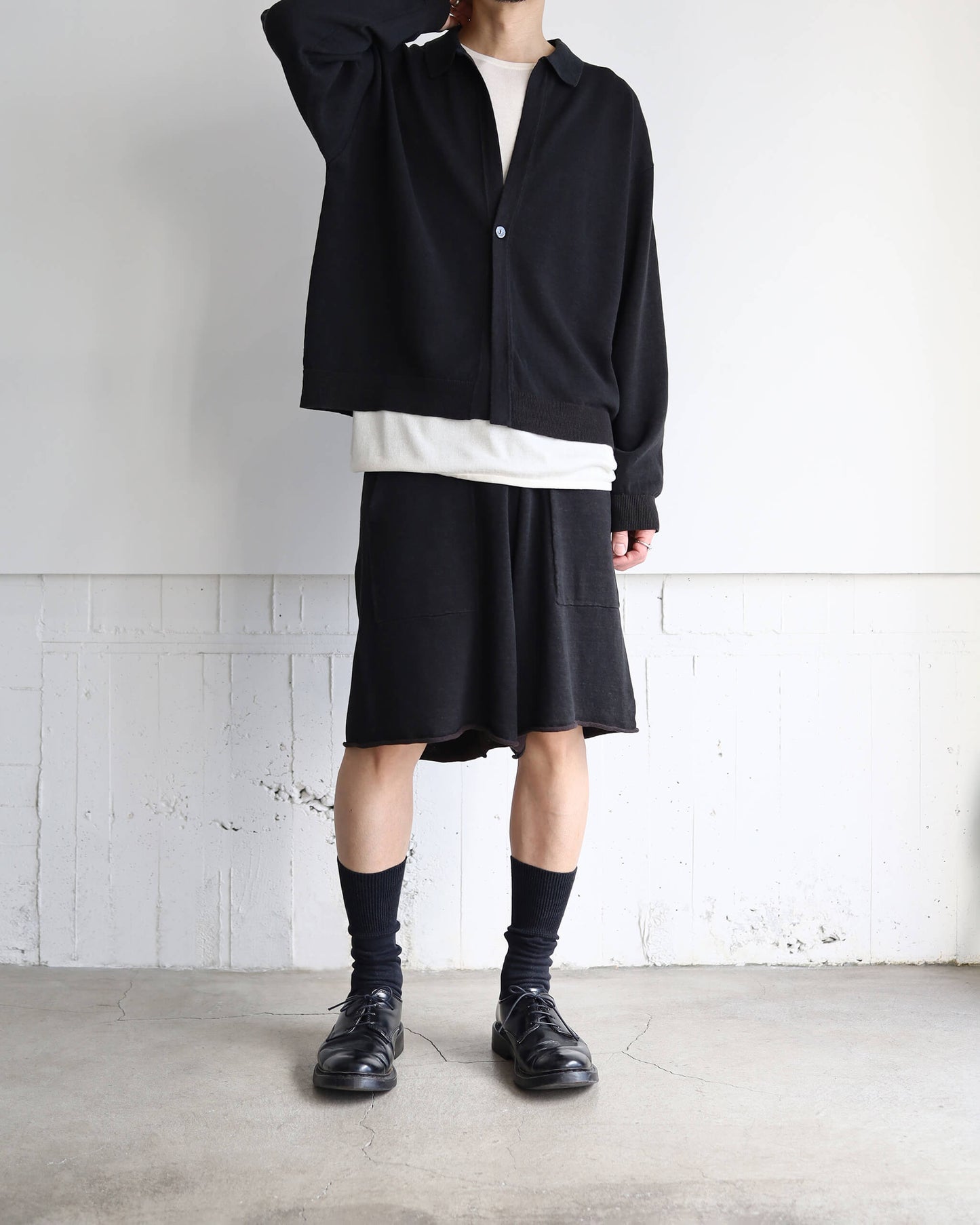 [Exclusive] knit shirt cardigan "kuriiro"