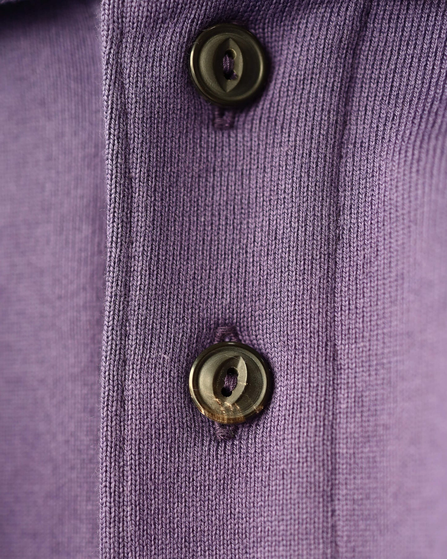 POLO COLLAR HUGE ORGANIC COTTON HEAVY FLEECE "PURPLE"