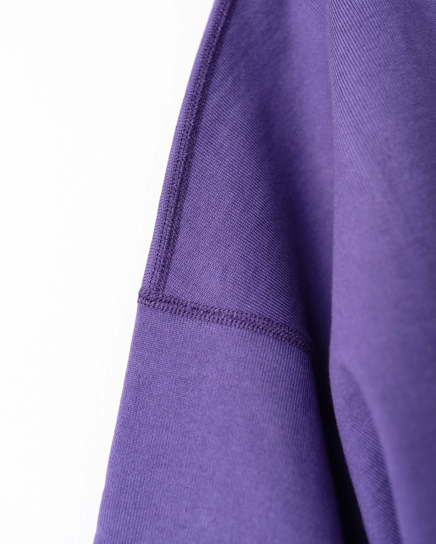 POLO COLLAR HUGE ORGANIC COTTON HEAVY FLEECE "PURPLE"