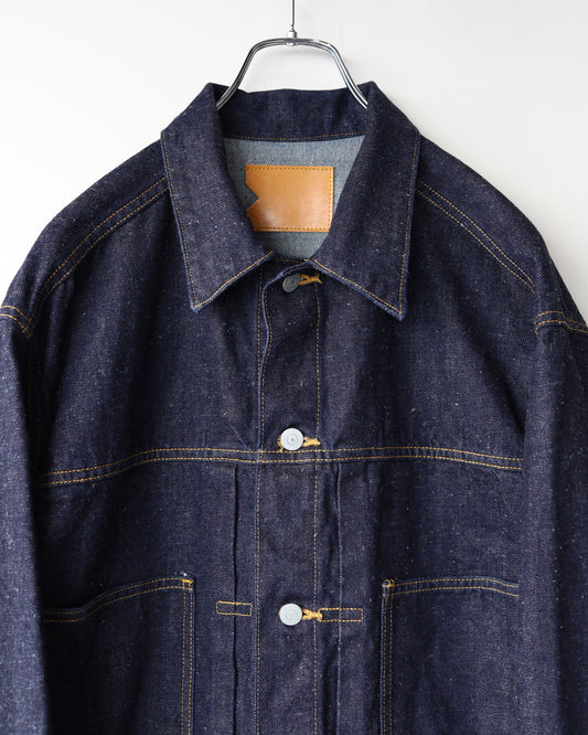 SHORT DENIM JACKET KIMONO DENIM "INDIGO"