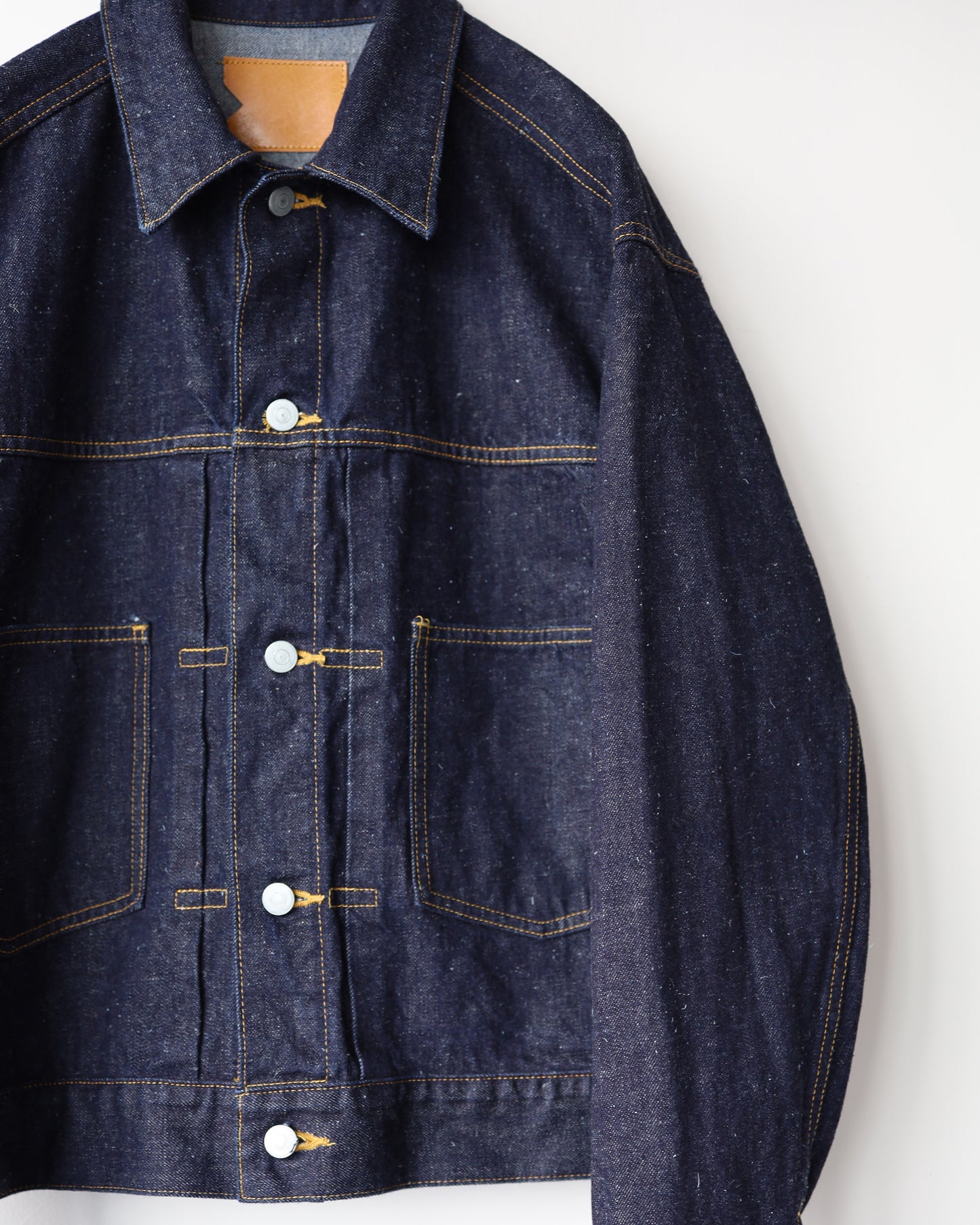 SHORT DENIM JACKET KIMONO DENIM "INDIGO"