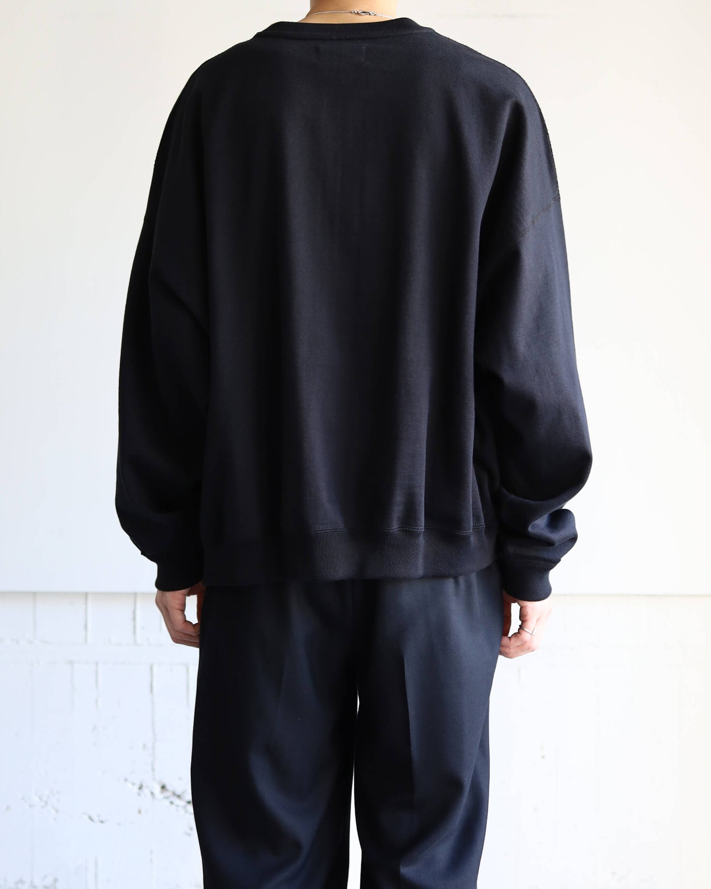 HUGE SWEAT SHORT ORGANIC COTTON HEAVY FLEECE "BLACK"