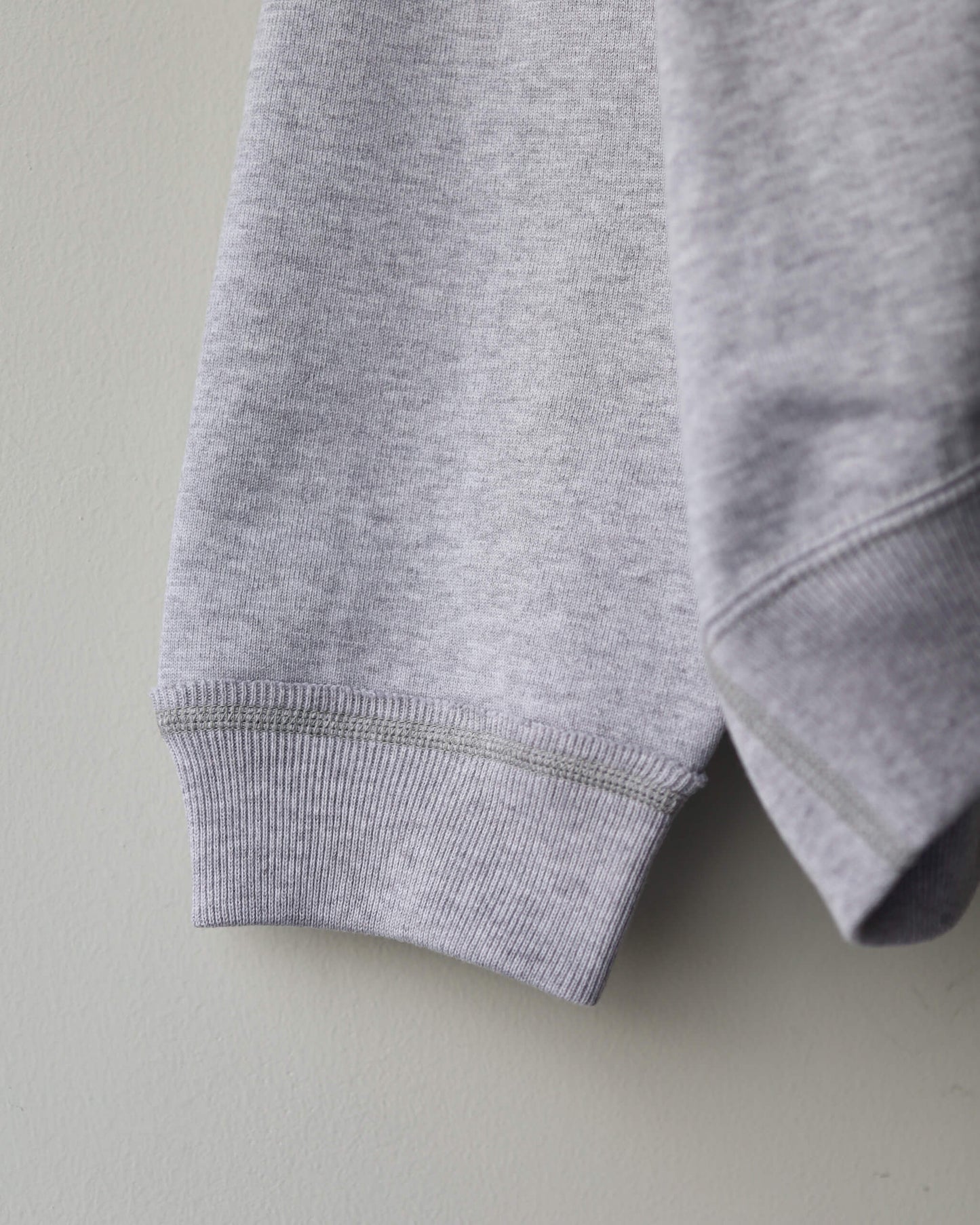 POLO COLLAR HUGE ORGANIC COTTON HEAVY FLEECE "ASH GRAY"