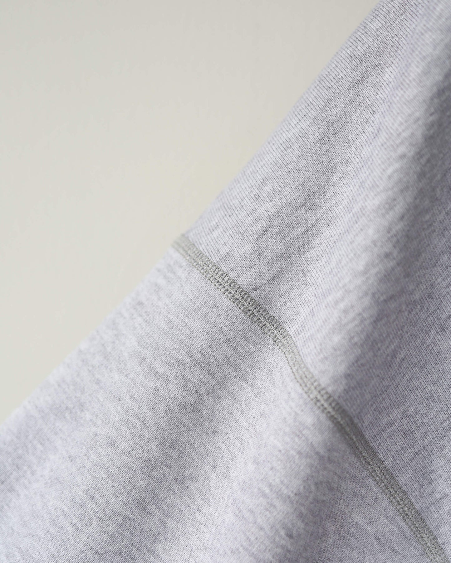 POLO COLLAR HUGE ORGANIC COTTON HEAVY FLEECE "ASH GRAY"