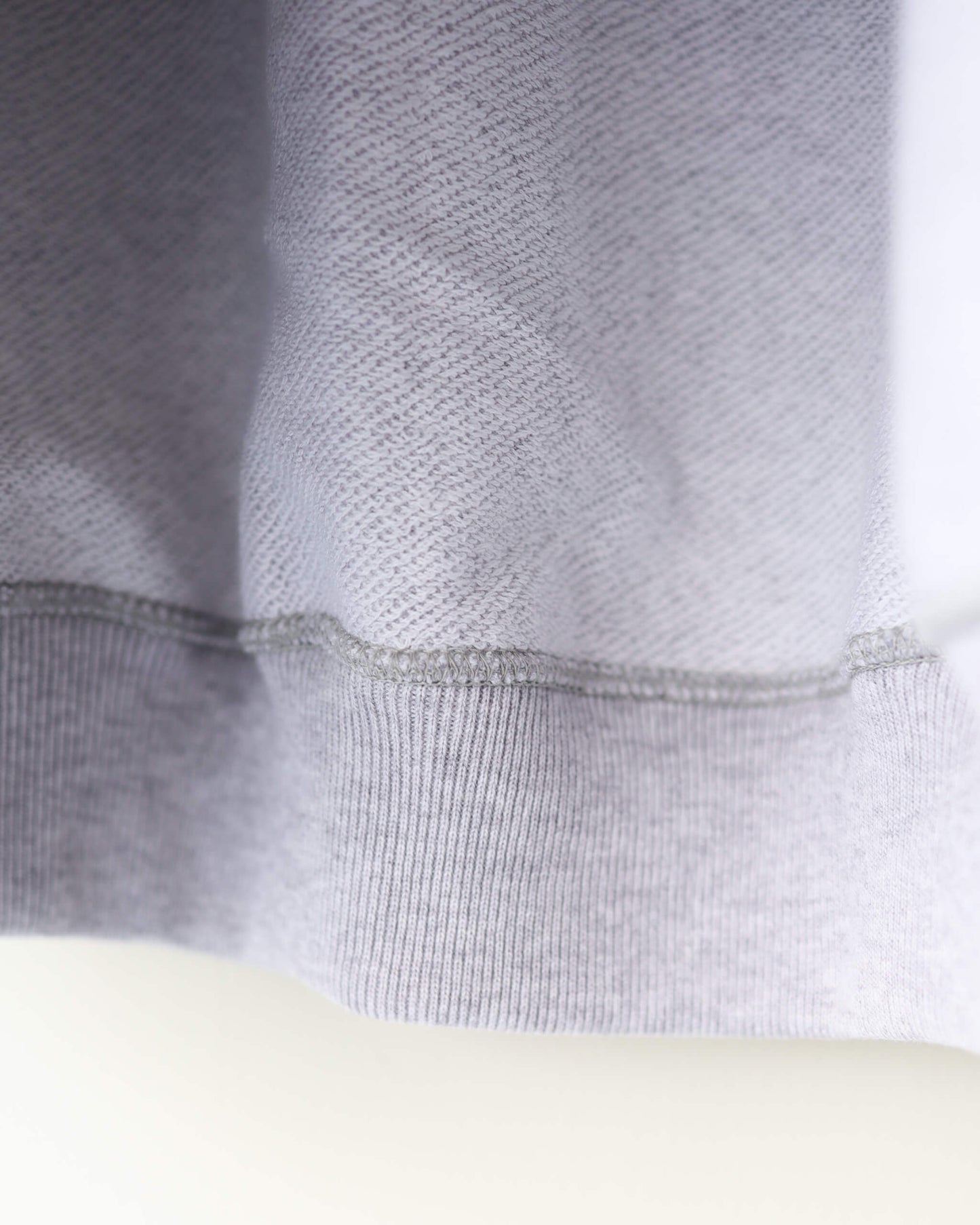 POLO COLLAR HUGE ORGANIC COTTON HEAVY FLEECE "ASH GRAY"