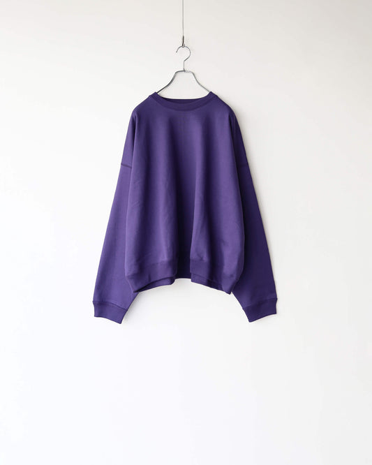 HUGE SWEAT SHORT ORGANIC COTTON HEAVY FLEECE "PURPLE"