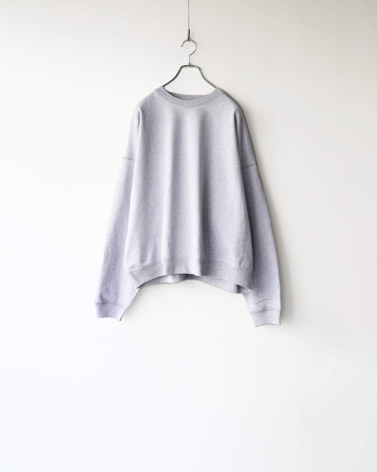 HUGE SWEAT SHORT ORGANIC COTTON HEAVY FLEECE "ASH GRAY"