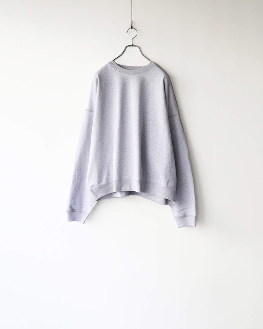 HUGE SWEAT SHORT ORGANIC COTTON HEAVY FLEECE "ASH GRAY"