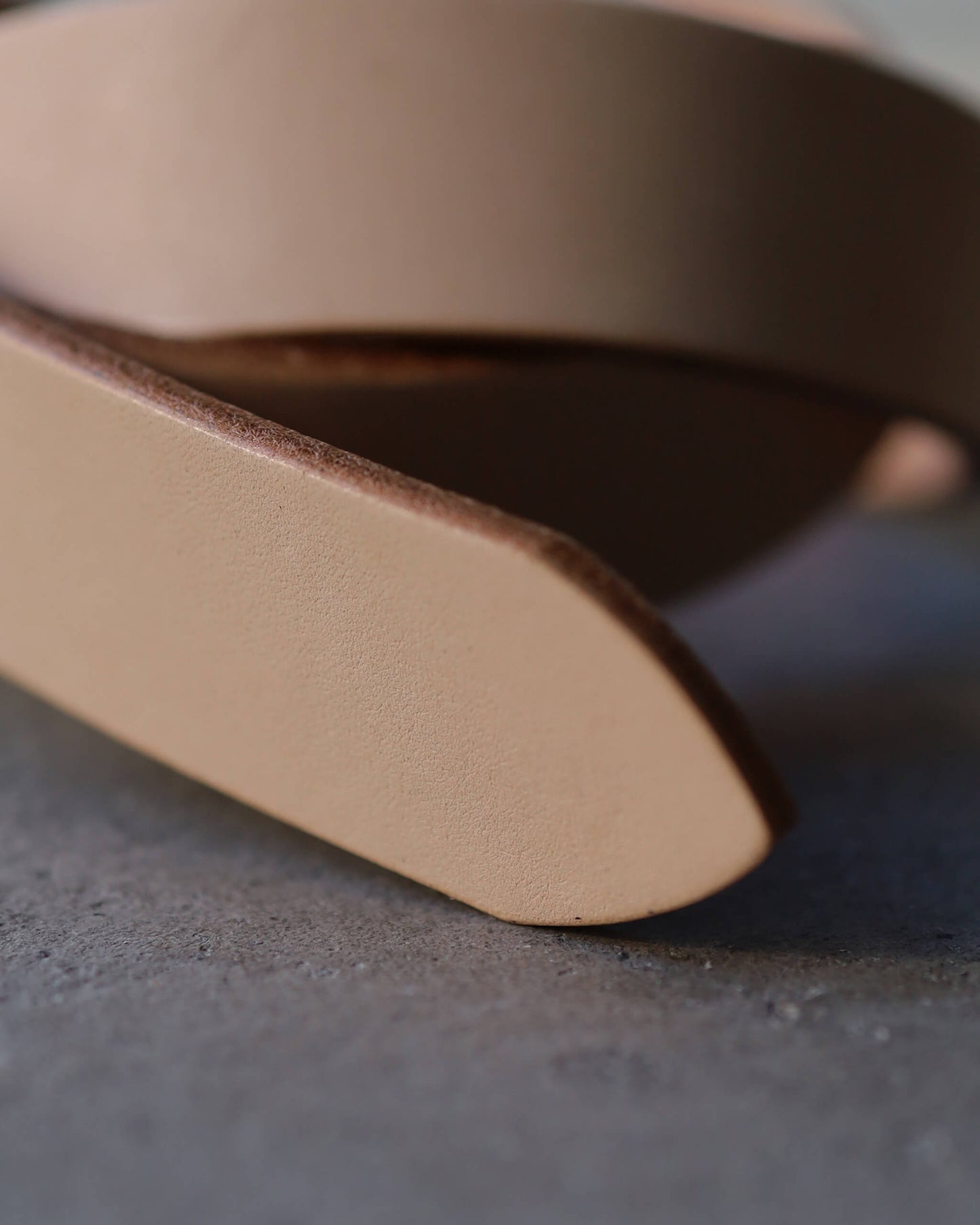 LEATHER BELT "BEIGE"