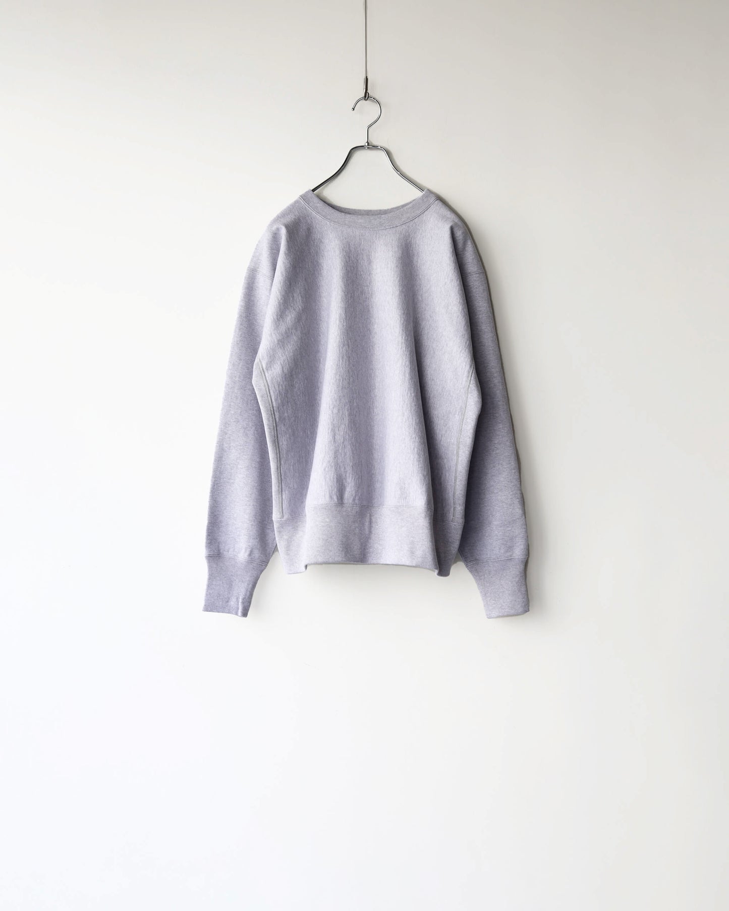 GYM JUMPER ORGANIC COTTON HEAVY FLEECE "ASH GRAY"