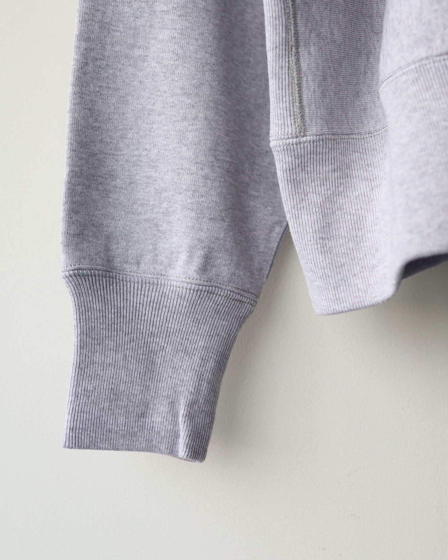 GYM JUMPER ORGANIC COTTON HEAVY FLEECE "ASH GRAY"