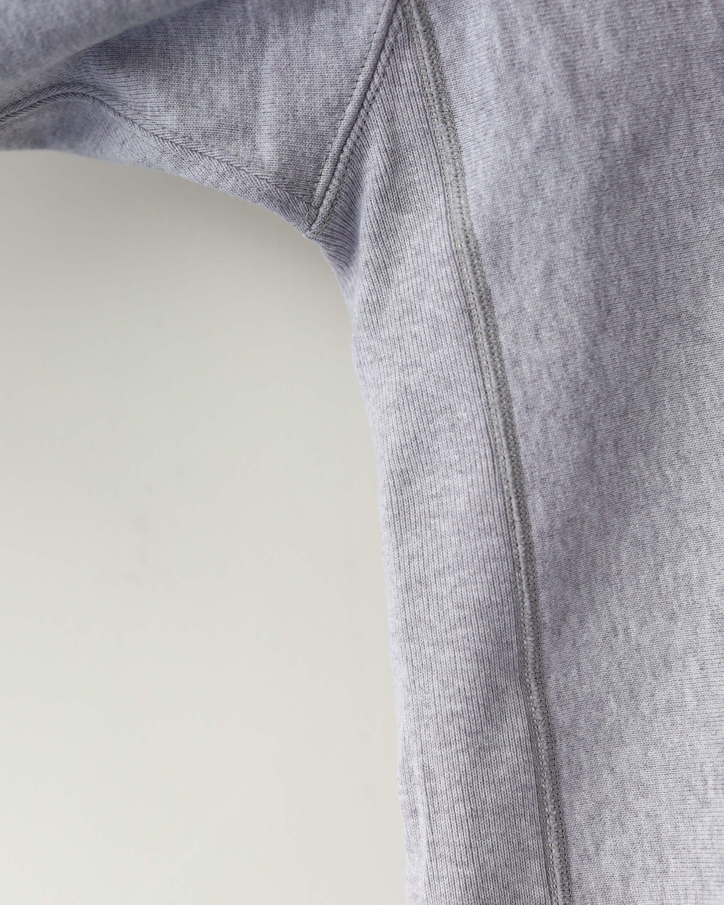 GYM JUMPER ORGANIC COTTON HEAVY FLEECE "ASH GRAY"