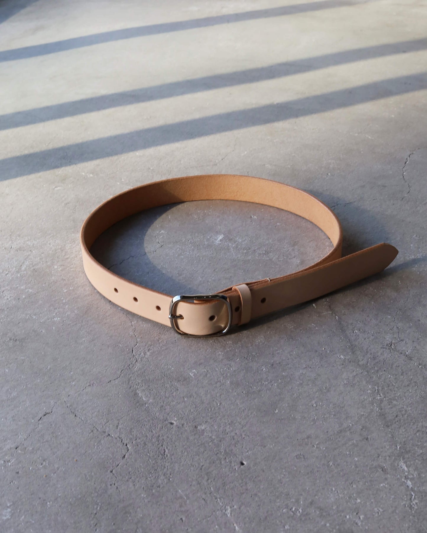 LEATHER BELT "BEIGE"