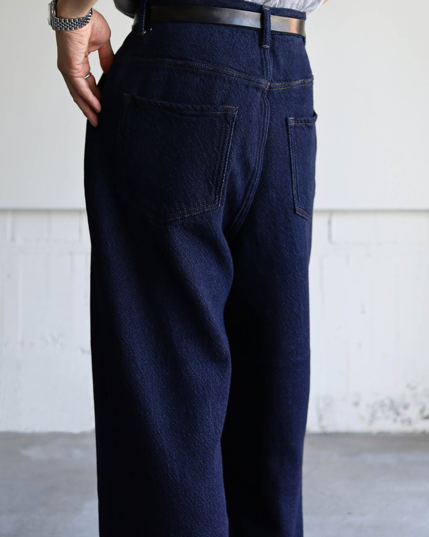 LOOSE DENIM PANTS "INDIGO"