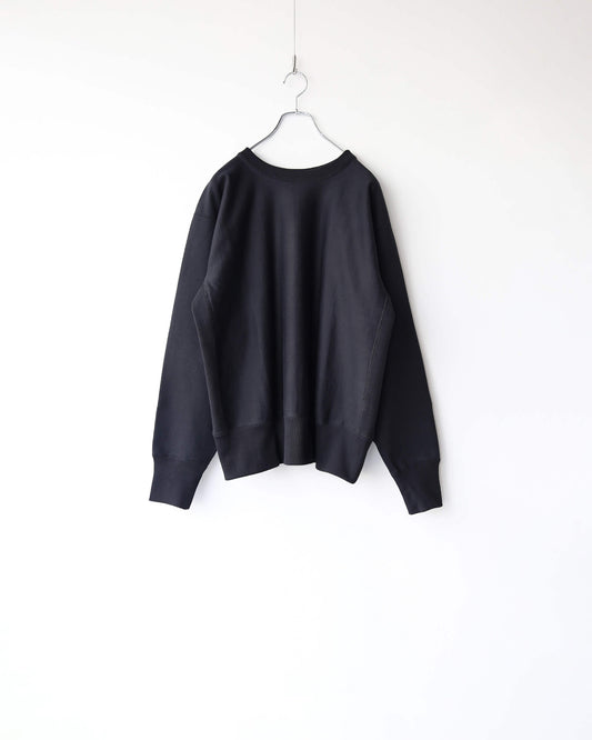 GYM JUMPER ORGANIC COTTON HEAVY FLEECE "BLACK"