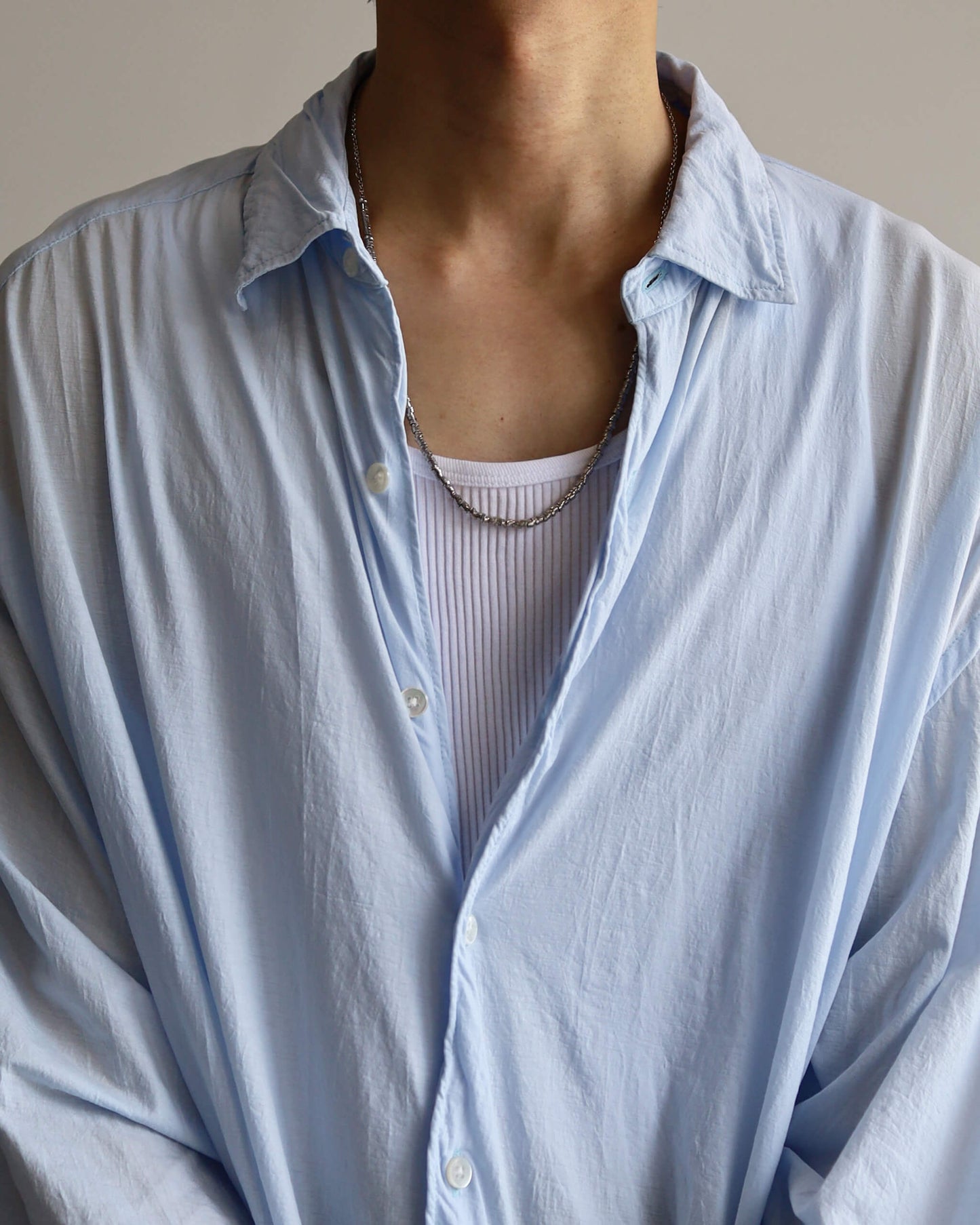 46G Artisan Shirt "SAX DYE"