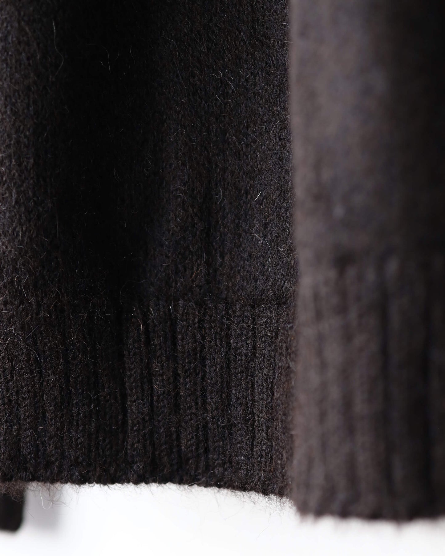 SNOW PATTERN JUMPER NATURAL COLOR ALPACA "NATURAL BLACK"