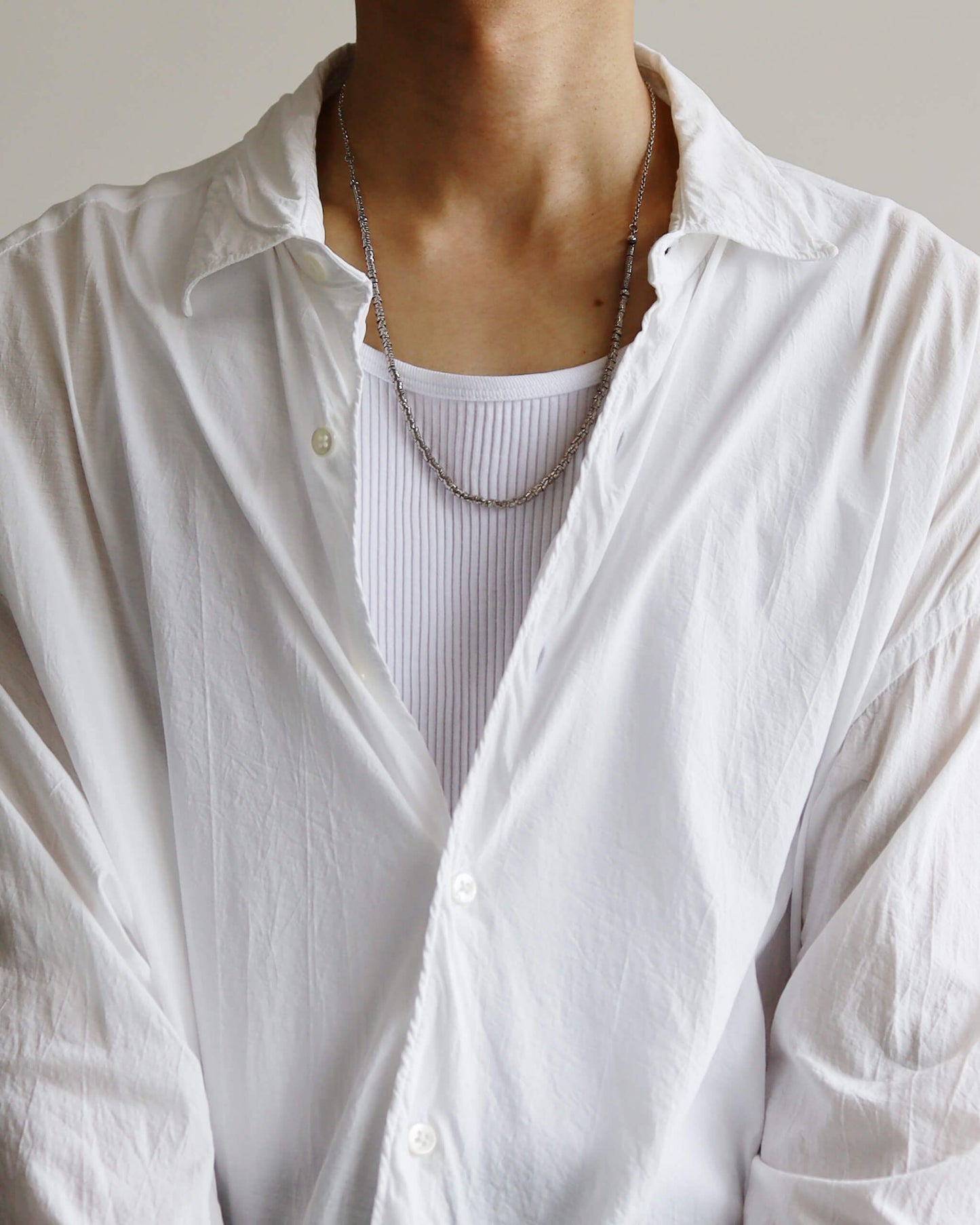 46G Artisan Shirt "WHITE DYE"