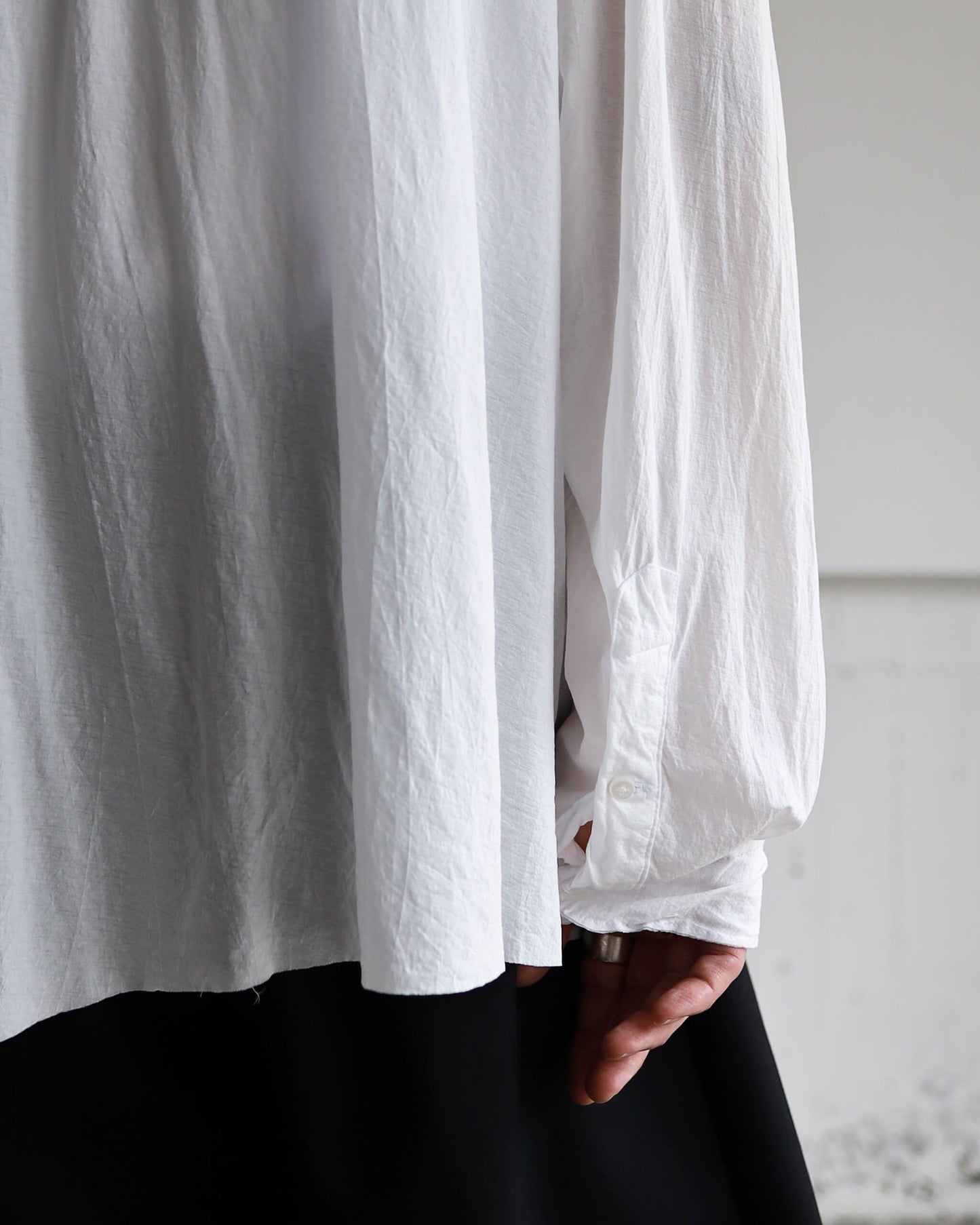46G Artisan Shirt "WHITE DYE"