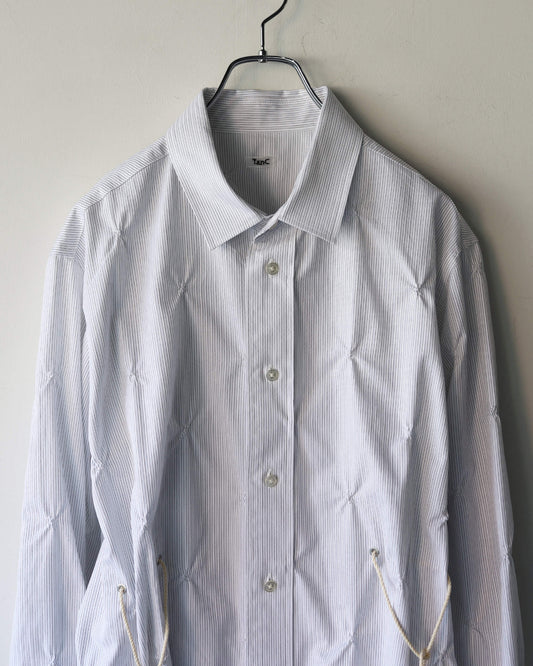 EMBROIDERY CHECK SHIRTS "BLACK STRIPE"