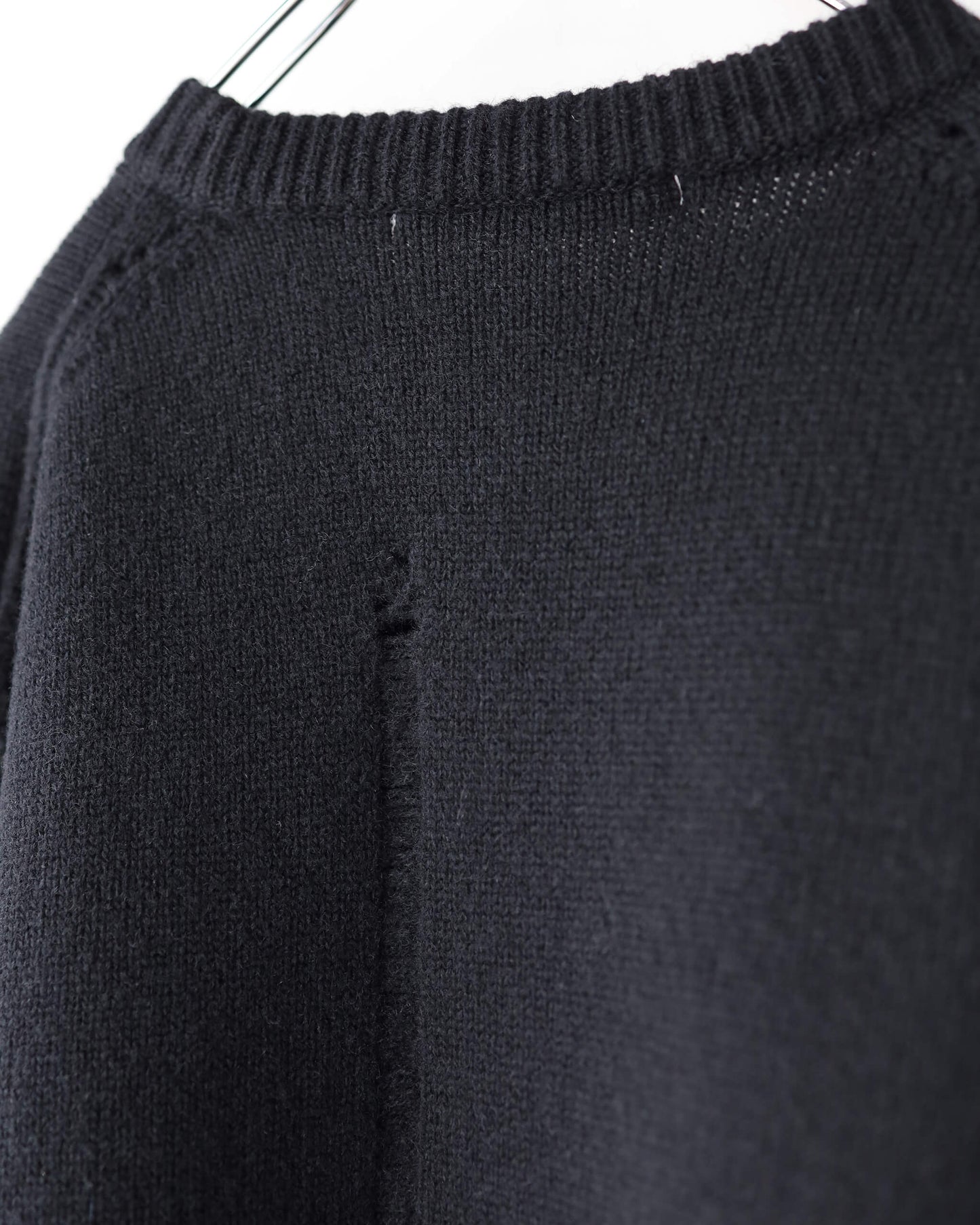 CHUNKY WOOL CASHMERE / CHUNKY CREW "BLACK"