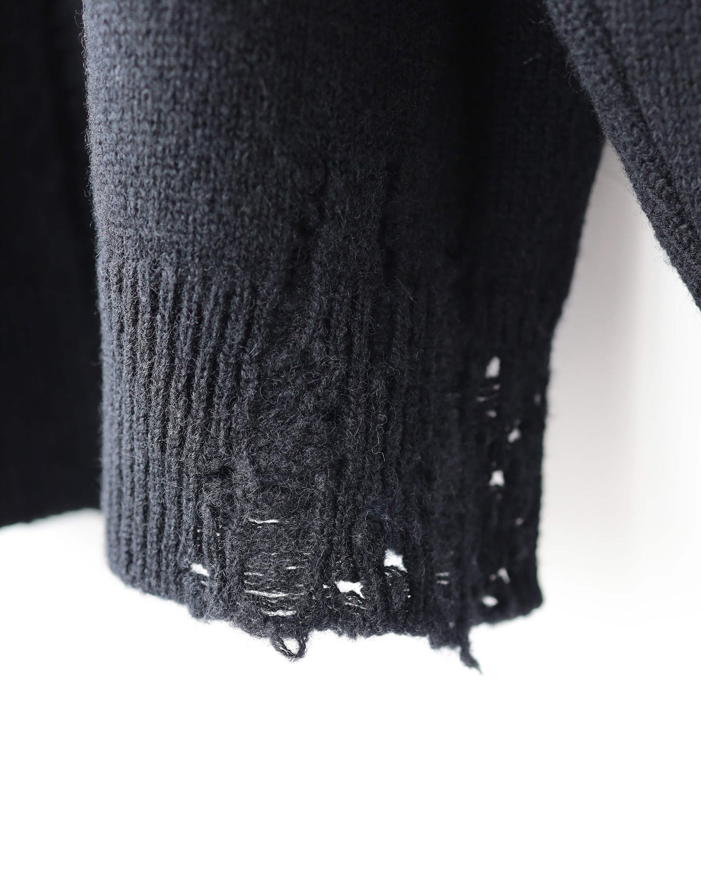 CHUNKY WOOL CASHMERE / CHUNKY CREW "BLACK"