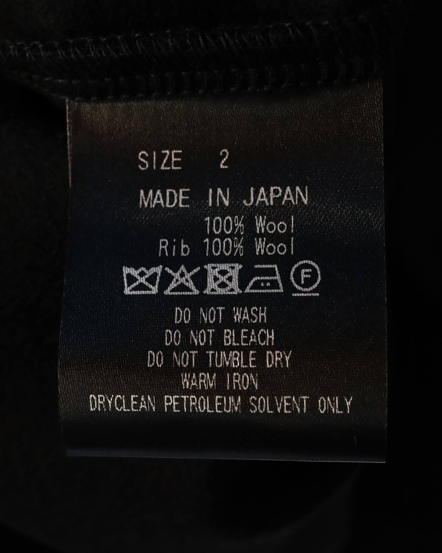 SHIRT CARDIGAN SUPER 140s WOOL KNIT "BLACK"