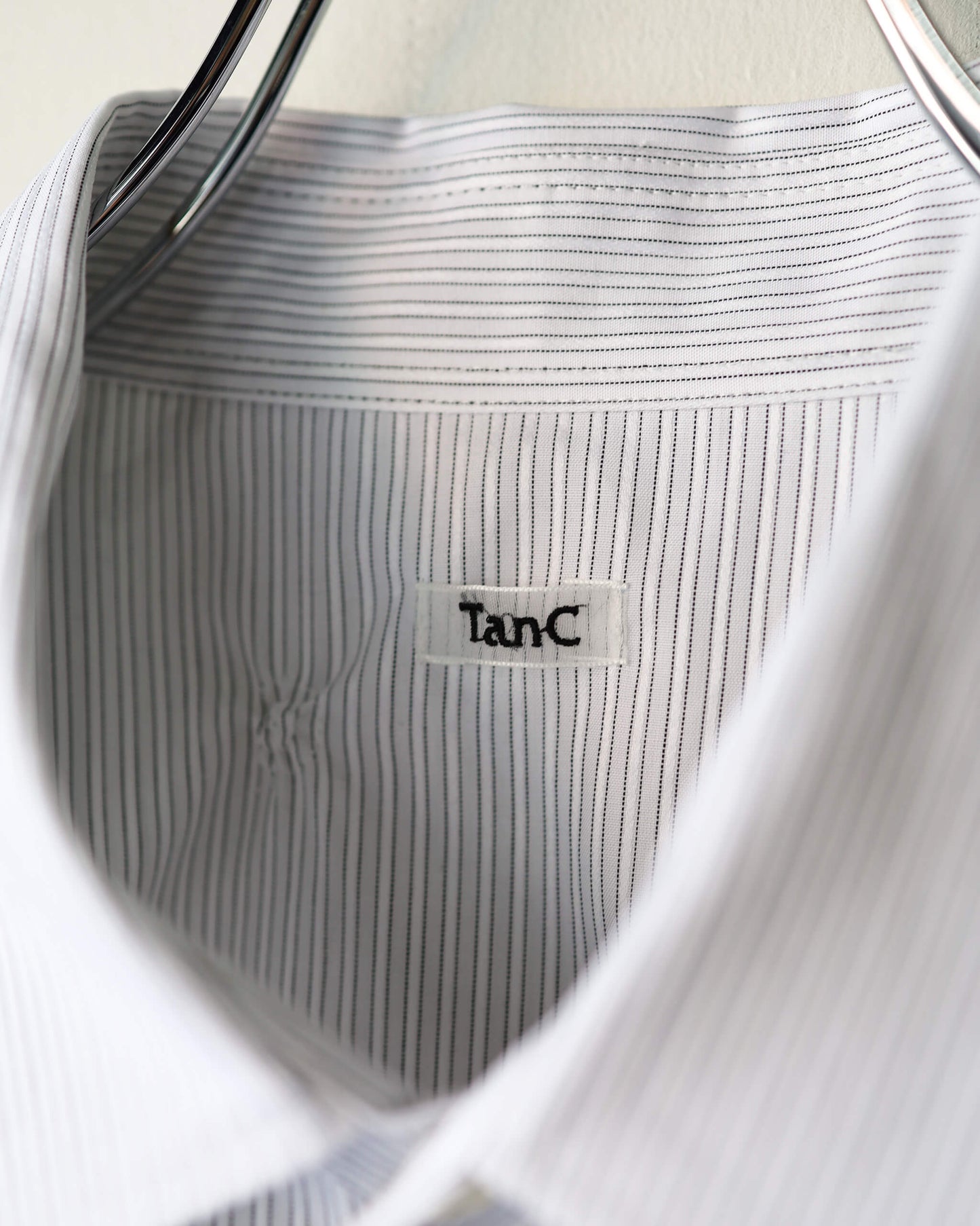 EMBROIDERY CHECK SHIRTS "BLACK STRIPE"