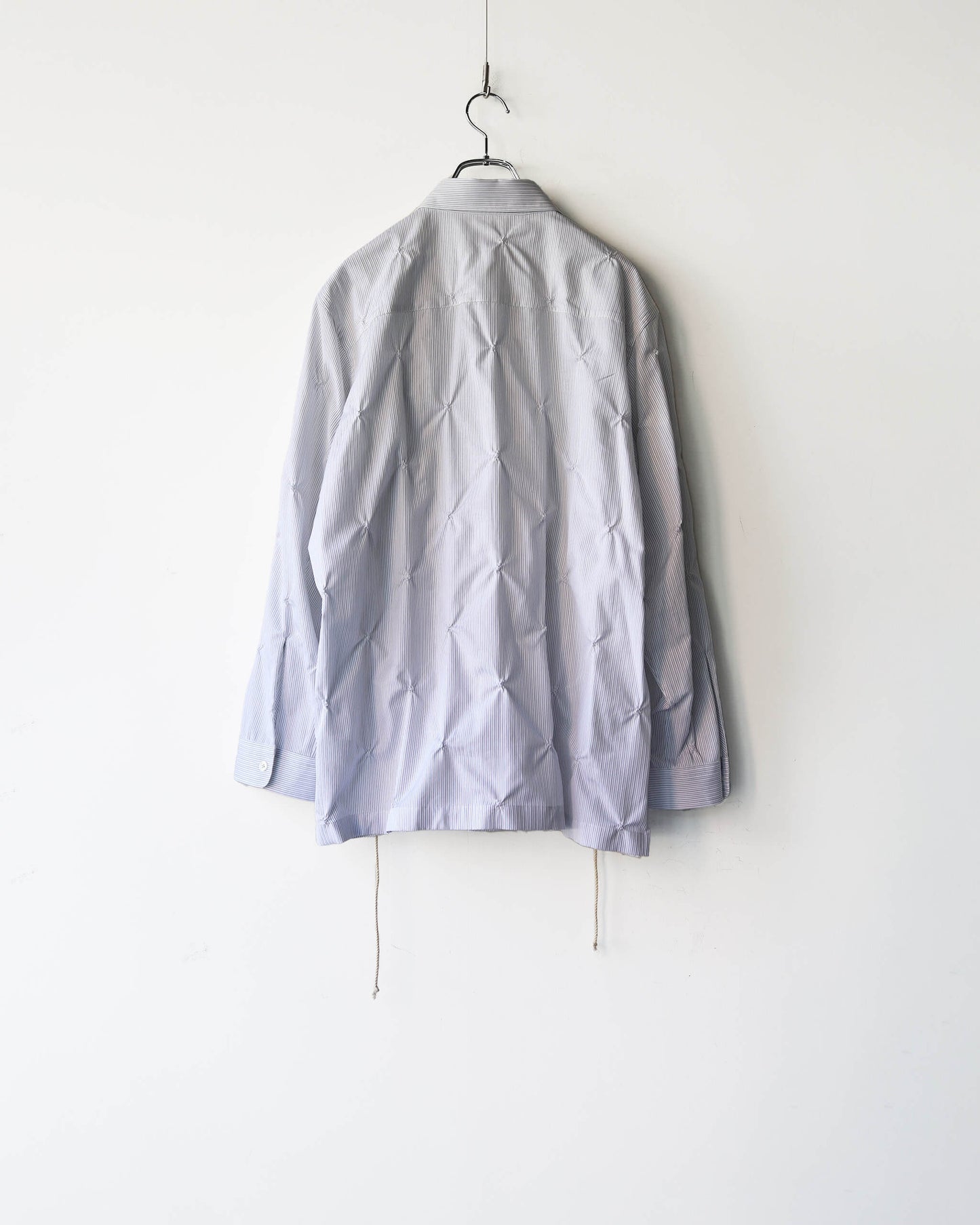 EMBROIDERY CHECK SHIRTS "BLACK STRIPE"