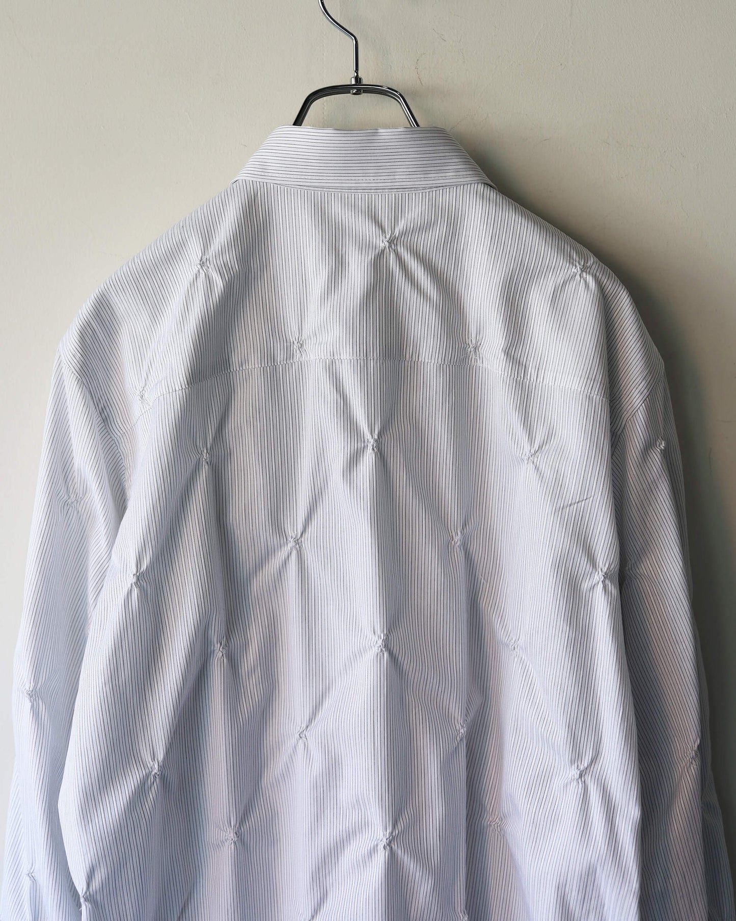 EMBROIDERY CHECK SHIRTS "BLACK STRIPE"